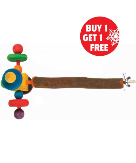 Parrot-Supplies Twirler Perch Spinning Bird Toy - BOGOF